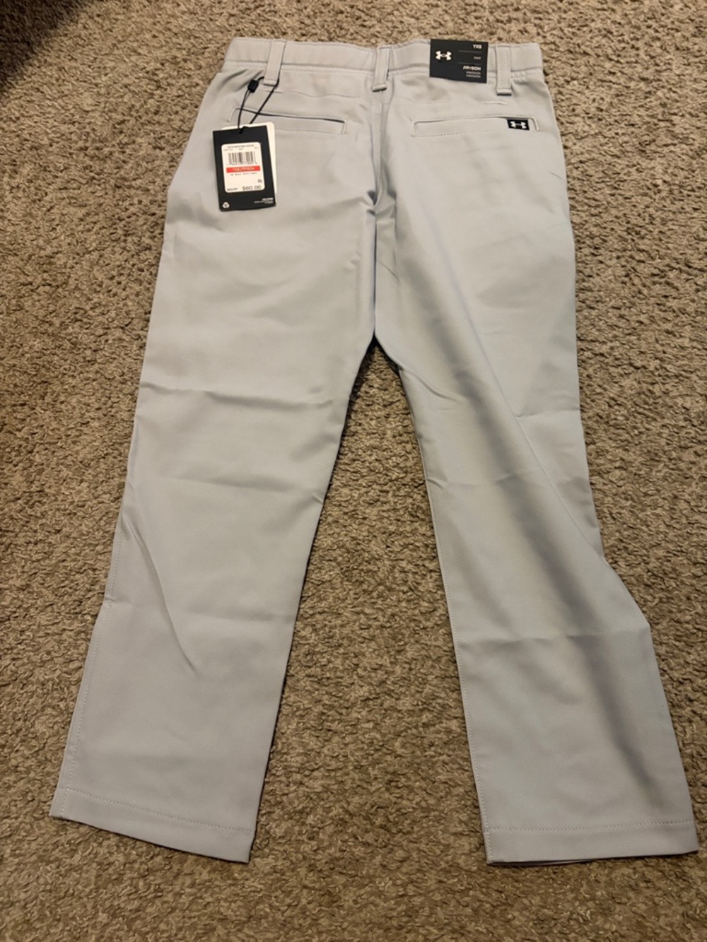 Under Armour Kid’s Light Gray Golf Pants
